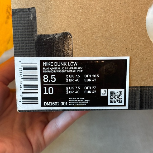 ⚡️NIKE x OFF-WHITE⚡️Lot 50 Metallic Dunk Low Sneakers - Picture 4 of 16